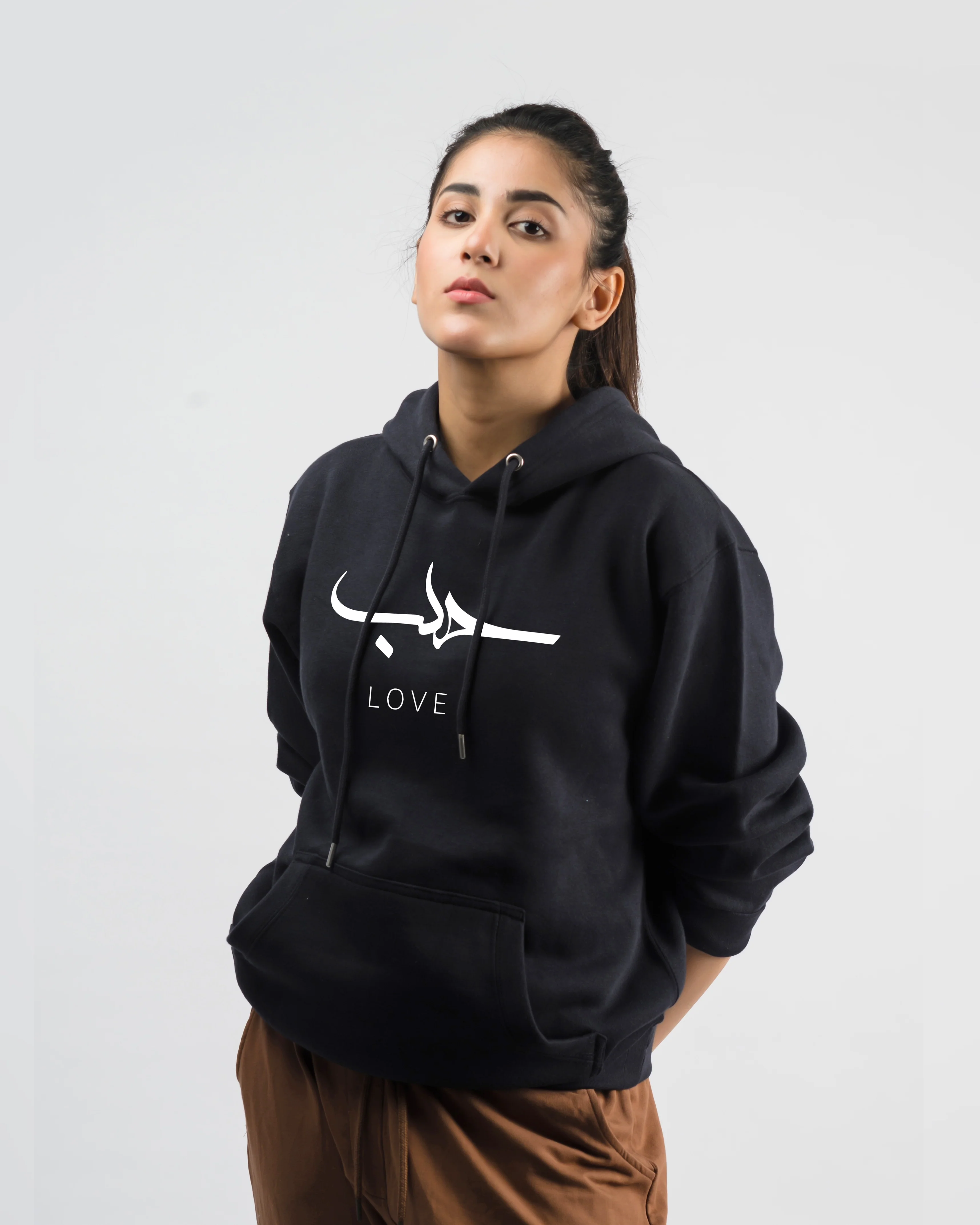 حب Graphic Pull Over Hoodie - Image 2