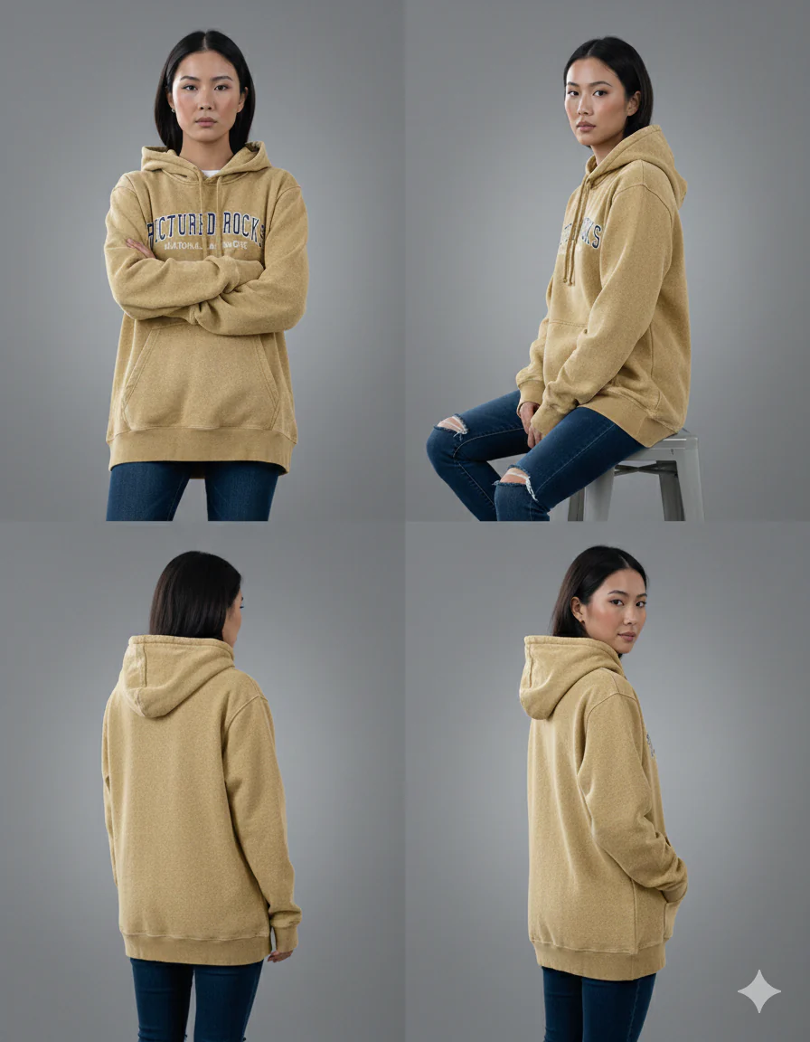 Acid Wash Vintage Oversized Hood - Image 2