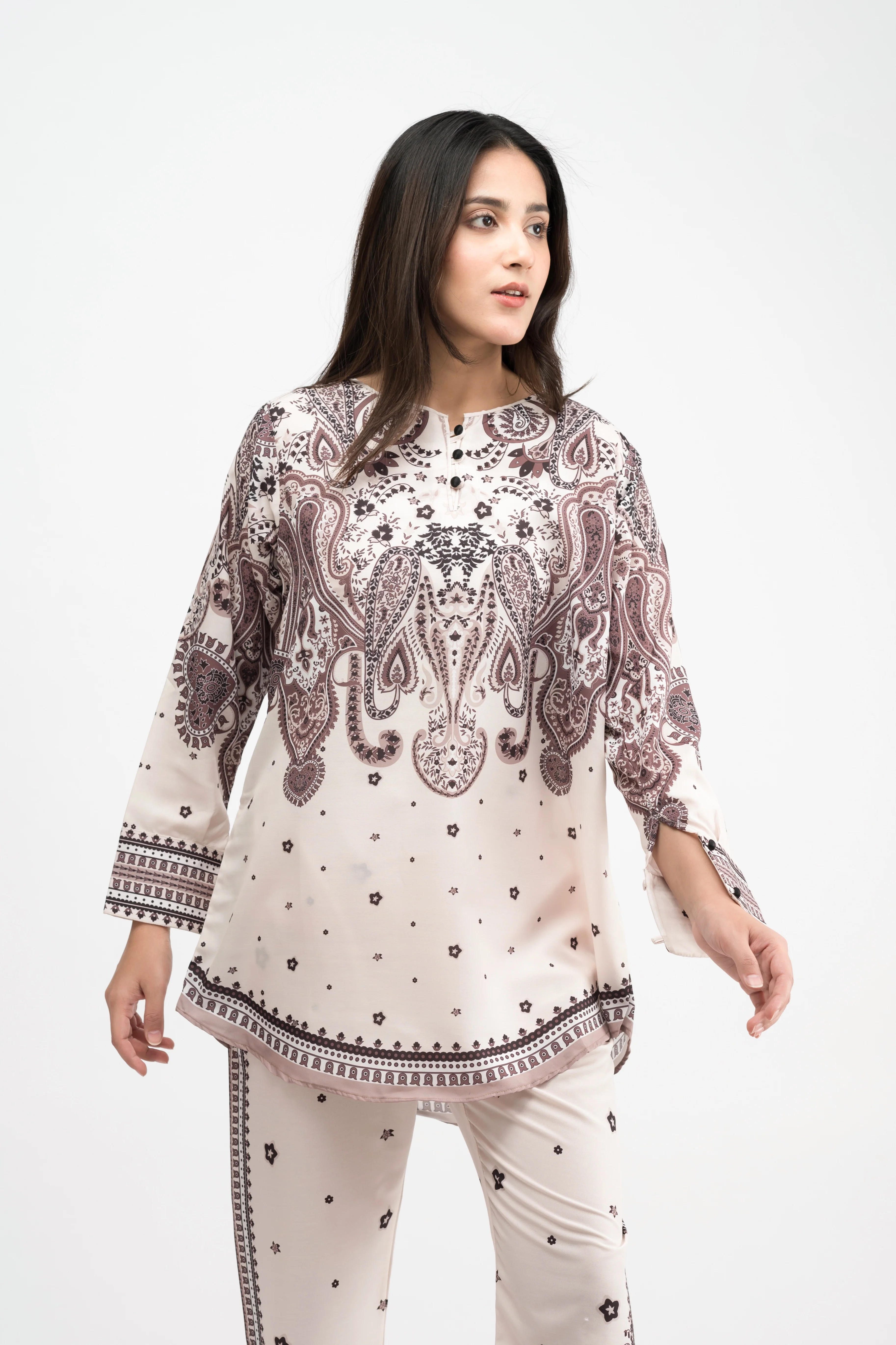 Azel Printed Swiss Lawn Co-Ord Set - Image 3