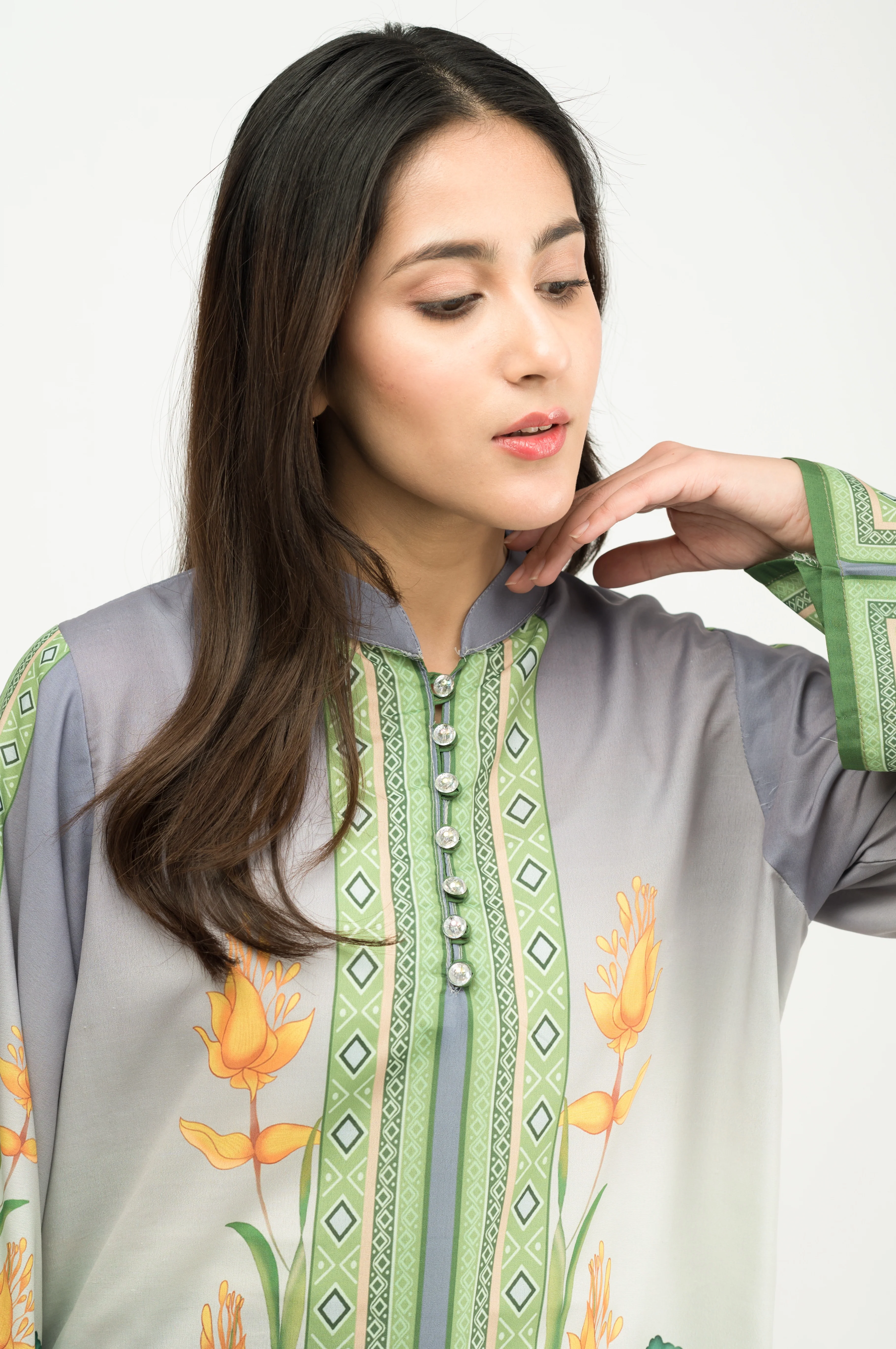 Azmin Printed Swiss Lawn Co-Ord Set - Image 3