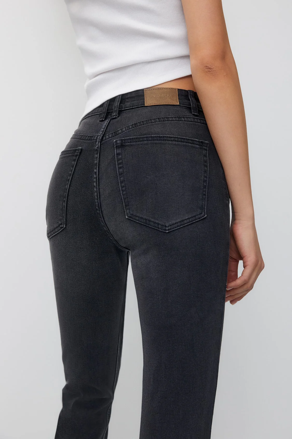 Black Comfort Fit Mom Jeans - Image 3
