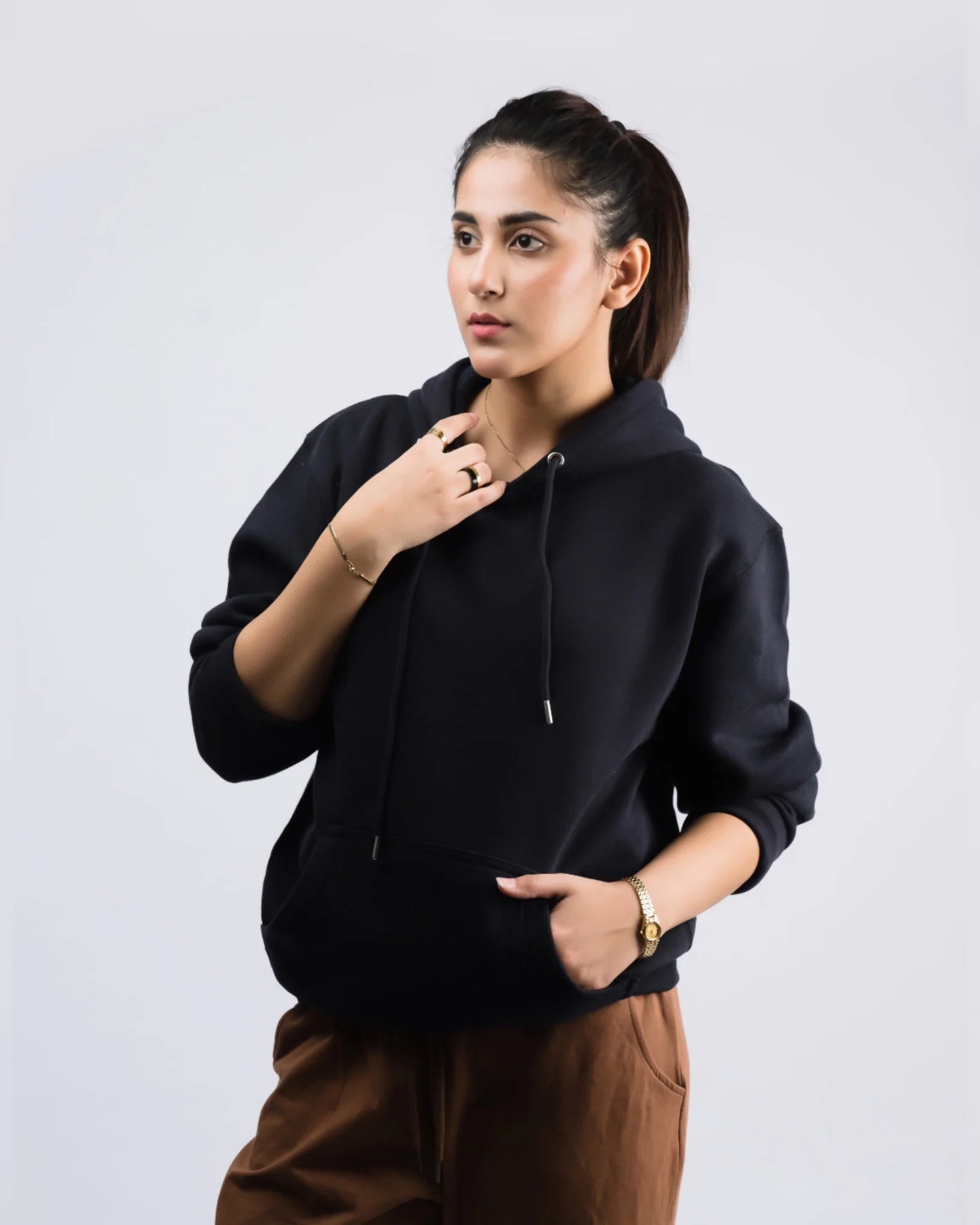 Brown Black Combo Winter Tracksuit - Image 3