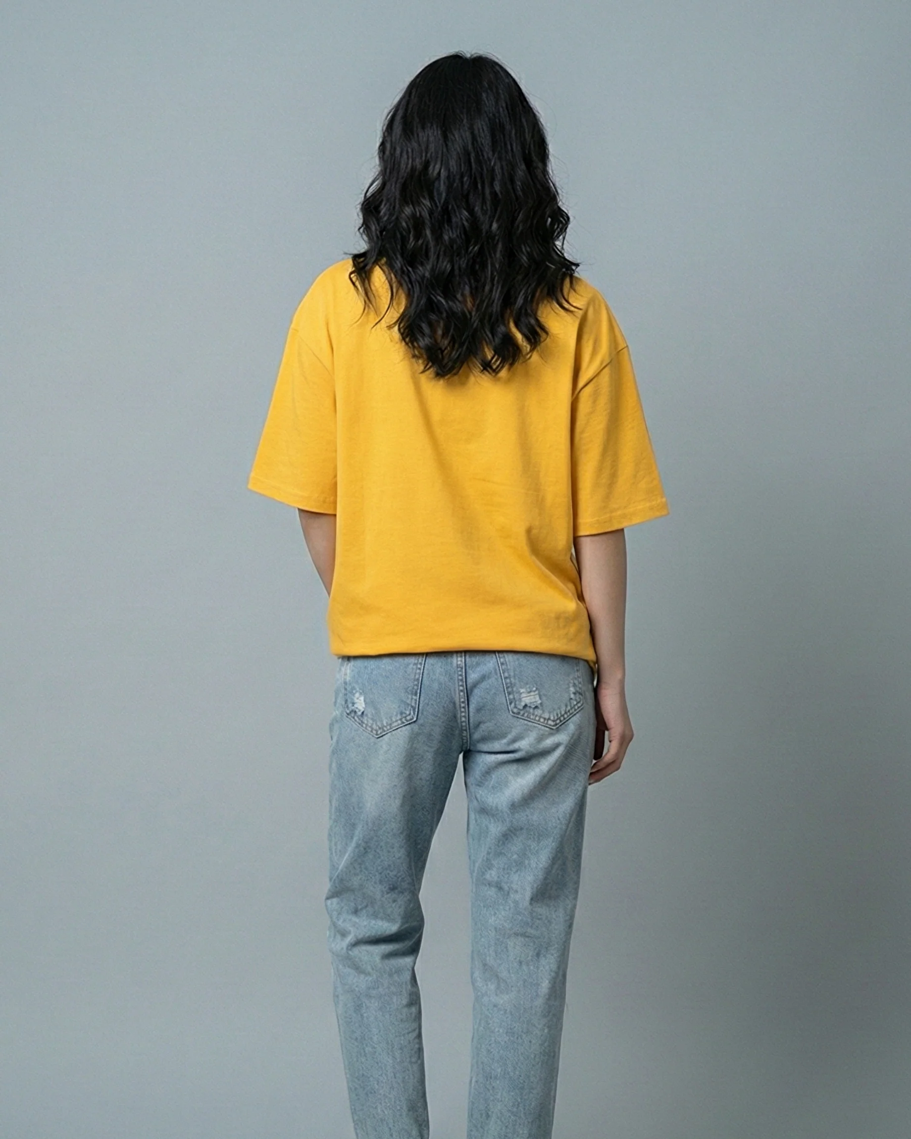 Butterfly Graphic Drop Shoulder Oversized Tee - Image 2