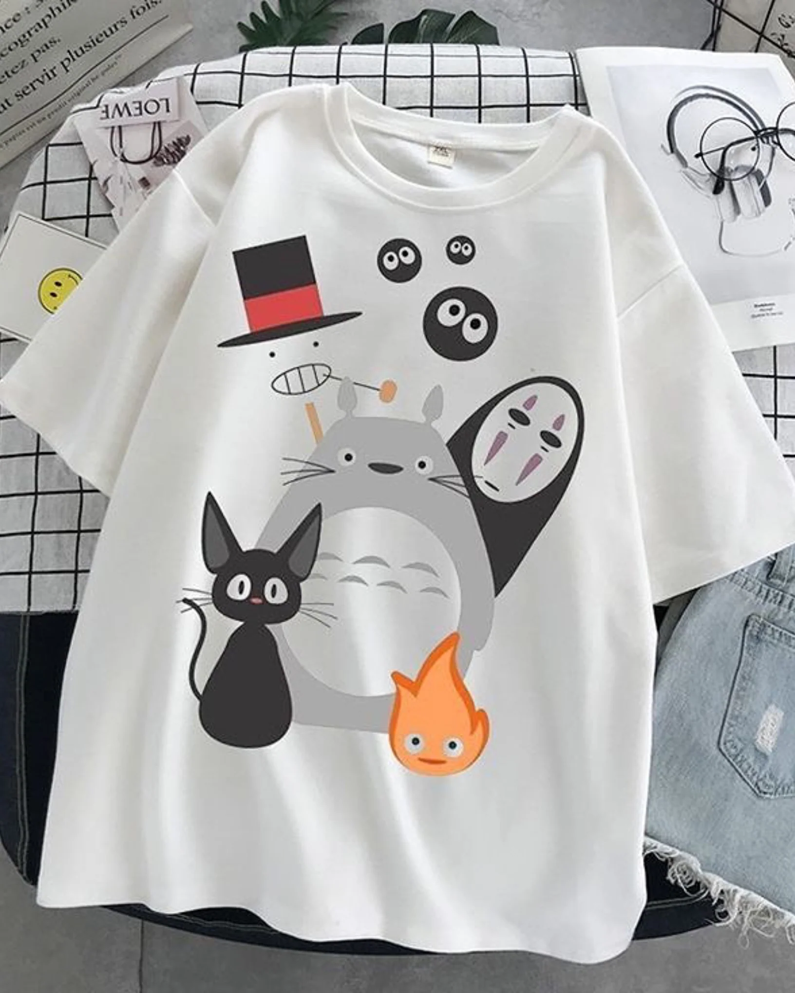 Cats Life Graphic Drop Shoulder Oversized T-shirt - Image 2