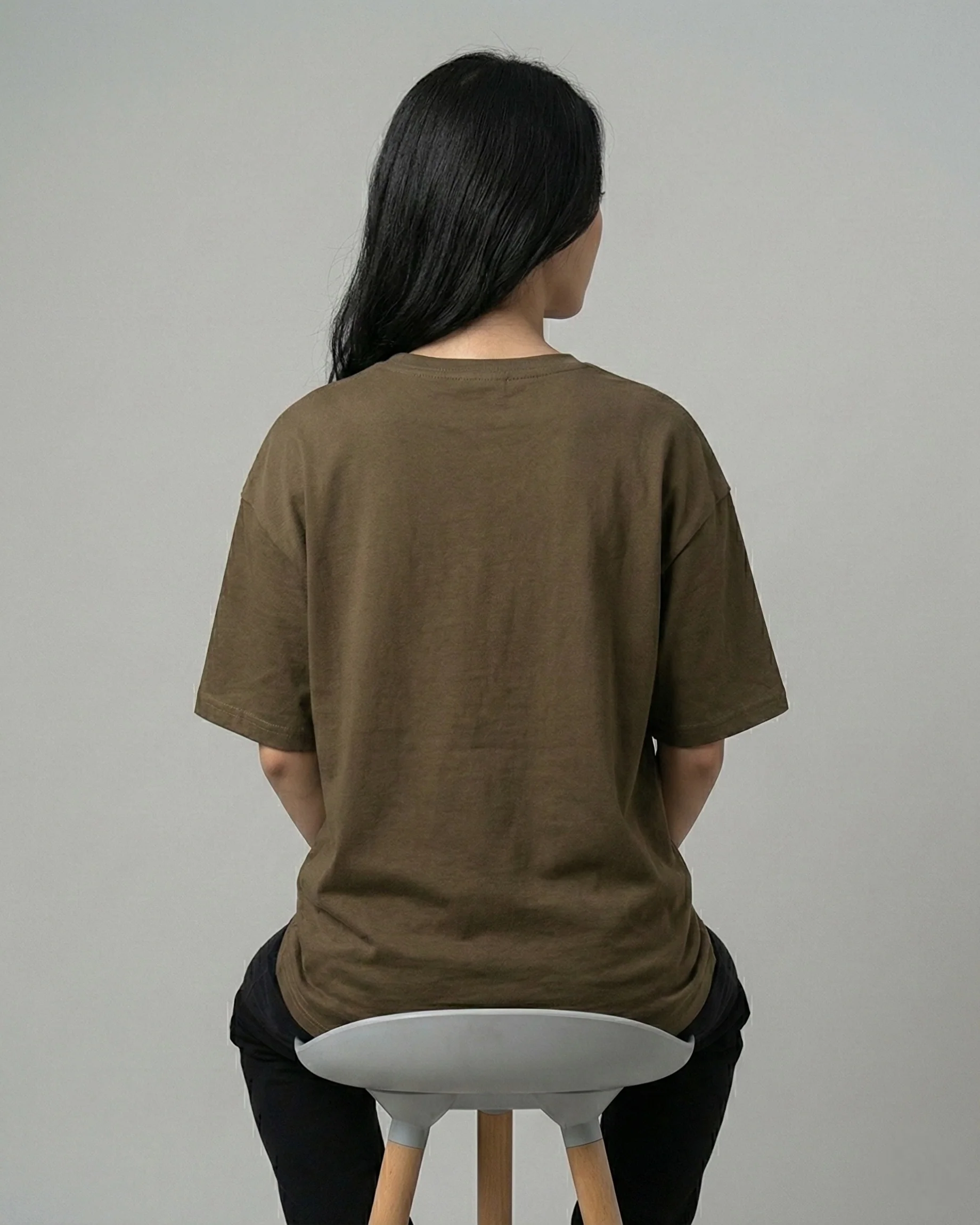 Caution Graphic Drop Shoulder Oversized Tee - Image 3