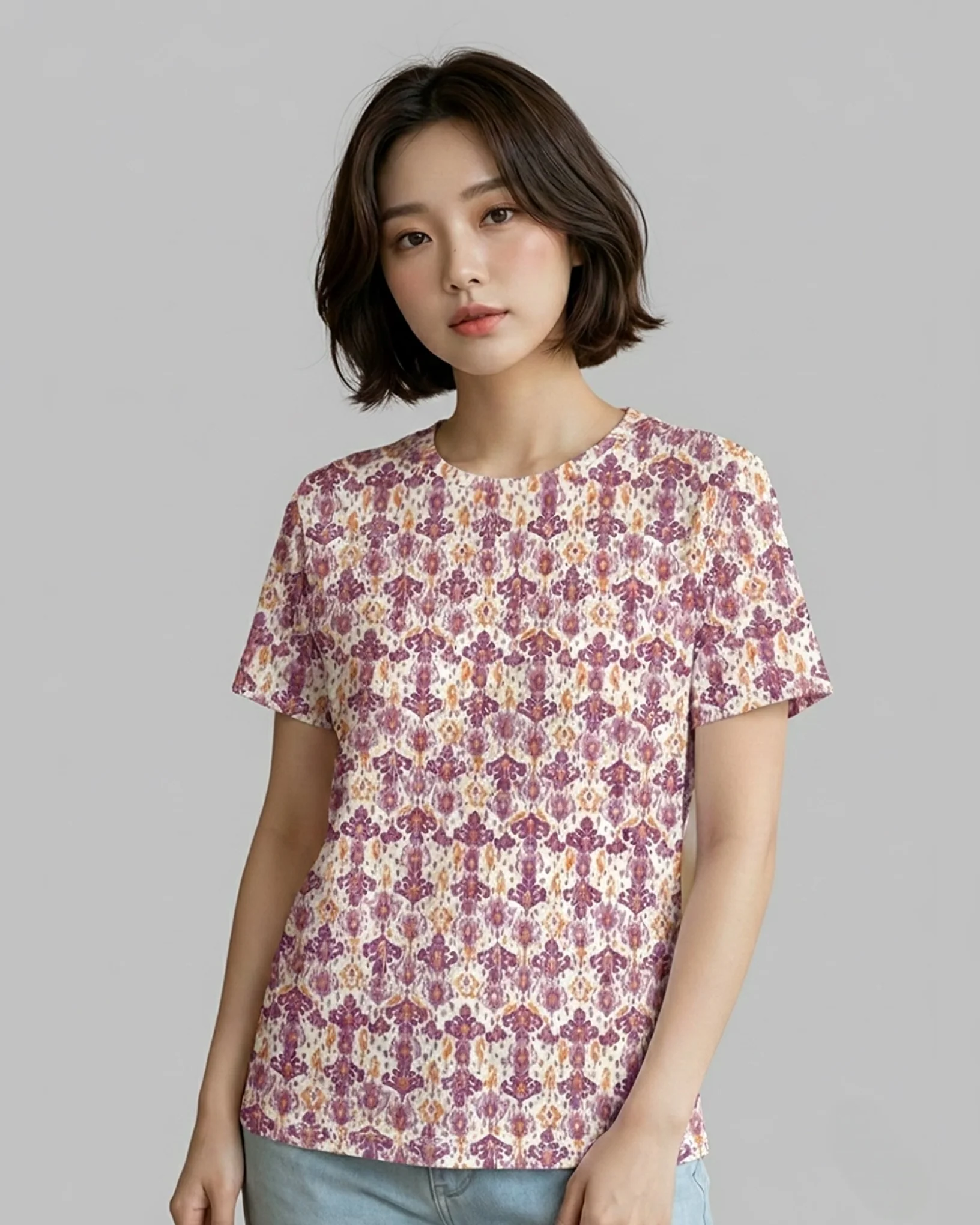 Montana Crew Neck Short Sleeve All over Graphic Tee