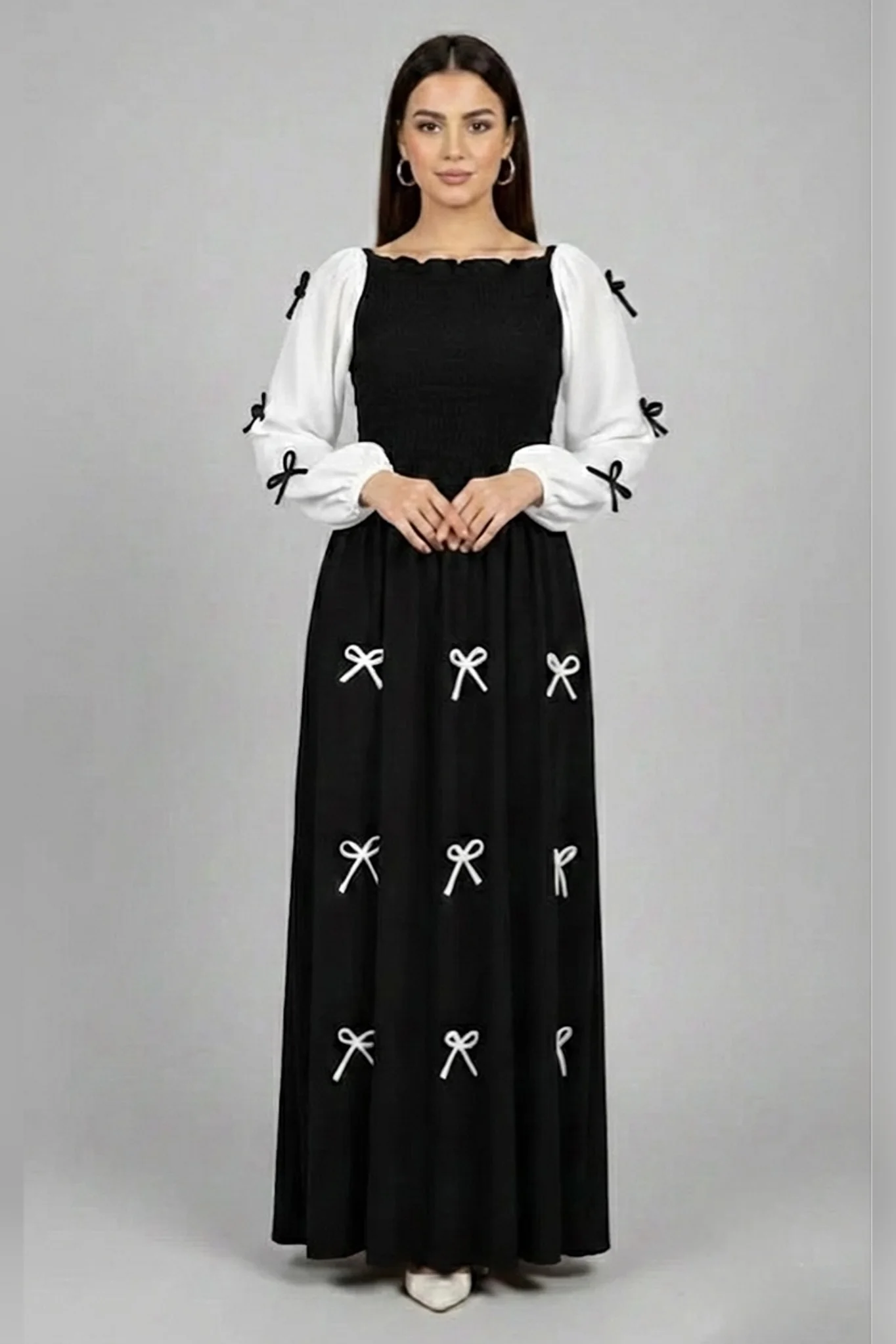Rococo Orzelle Long Maxi Dress Black - Image 2
