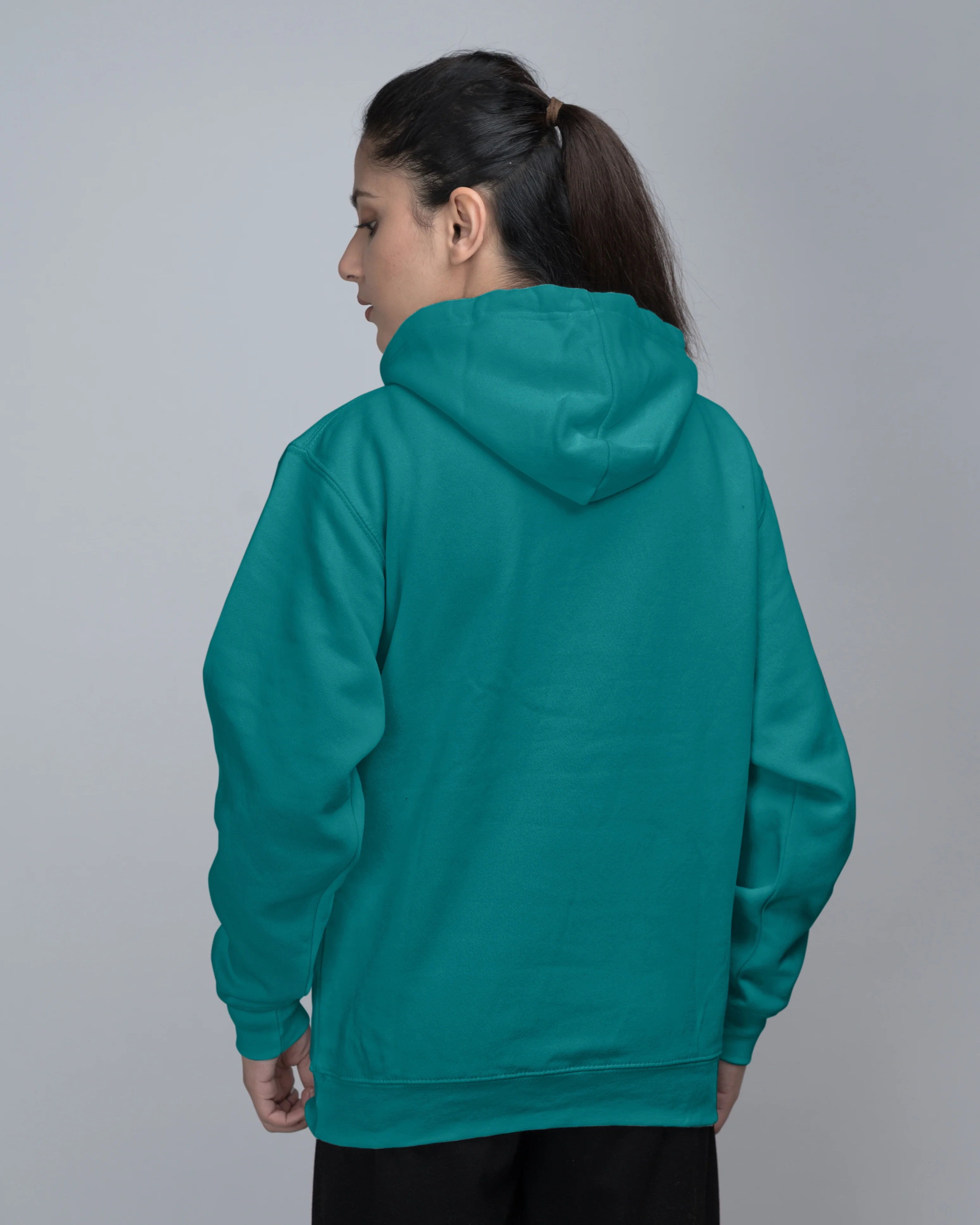 Premium Oversized Fit Pull Over Hood Persian Green - Image 2