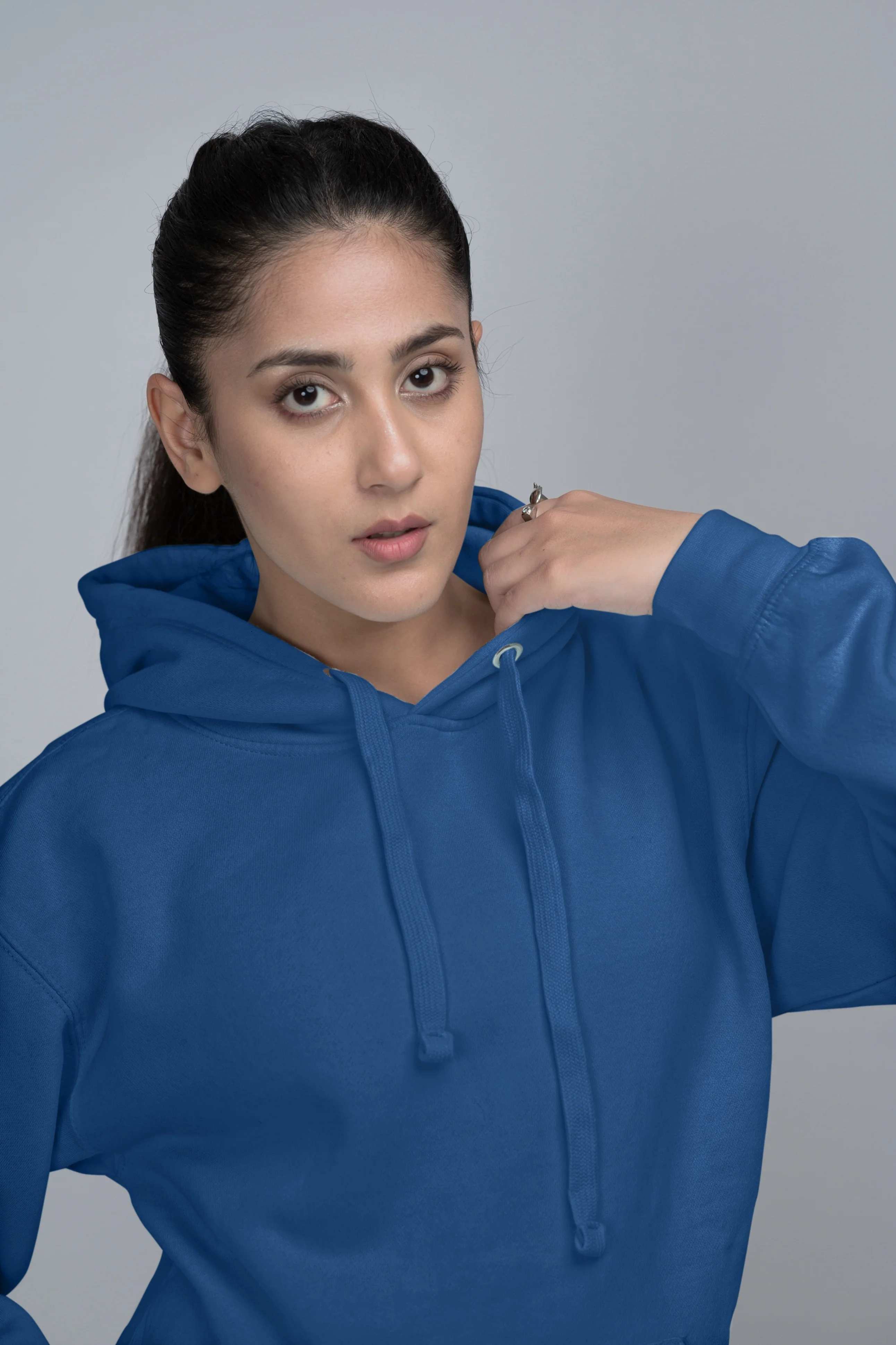 Premium Oversized Fit Pull Over Hoodie Royal Blue - Image 2