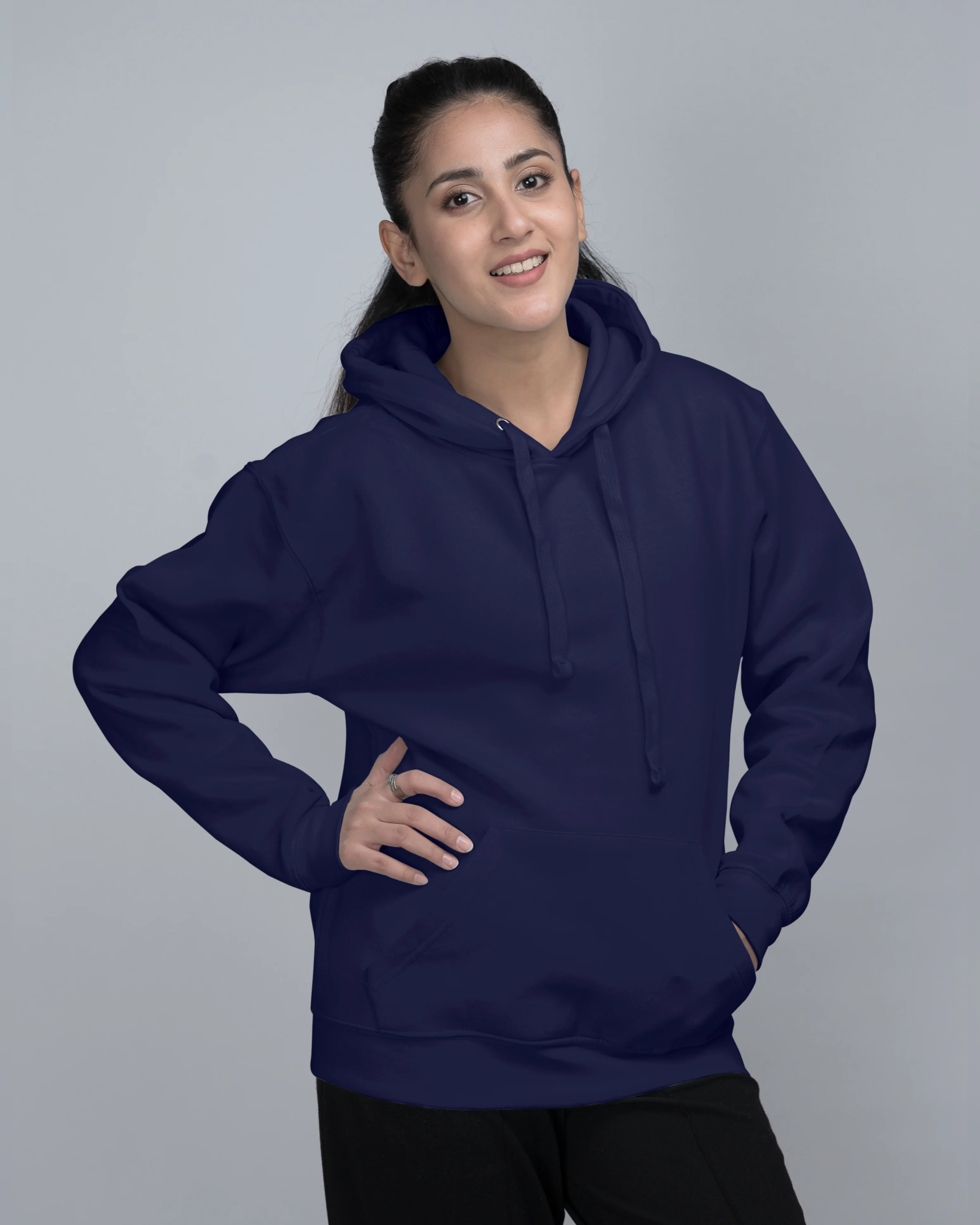 Premium Oversized Fit Pull Over Hood Indigo