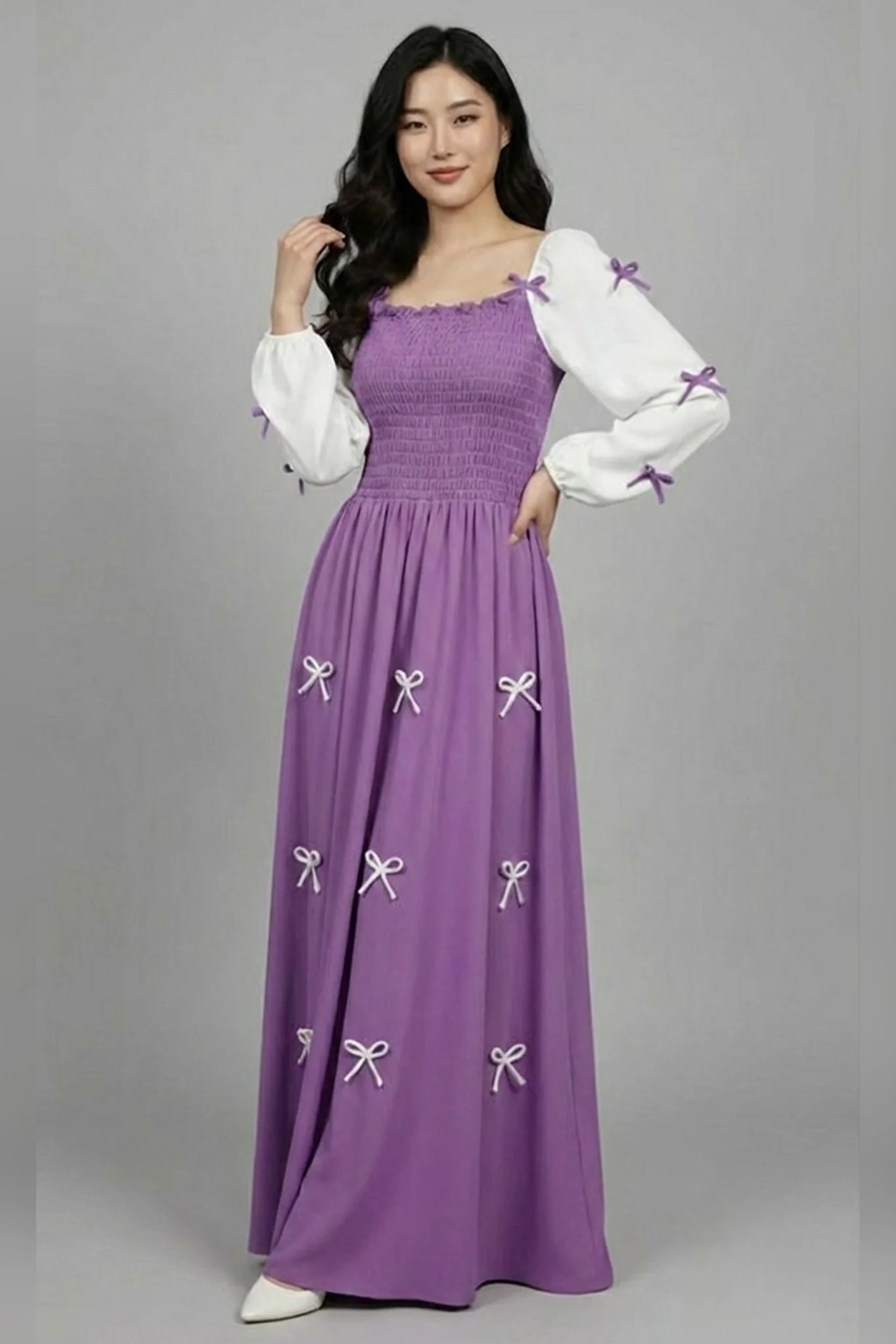 Rococo Orzelle Long Maxi Dress Lavender