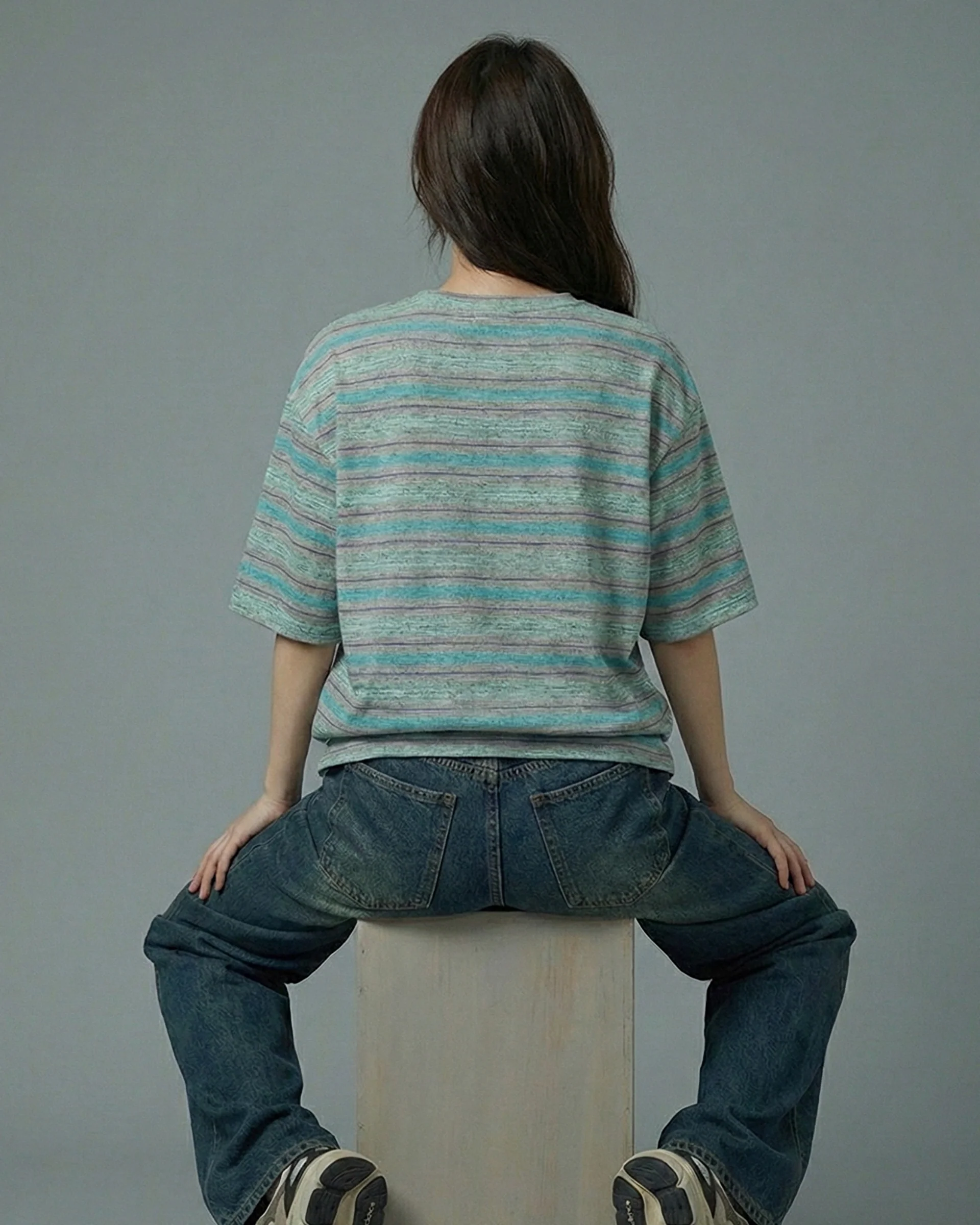 Dior Bear Striped Embroidered Patched Oversized Tee - Image 3