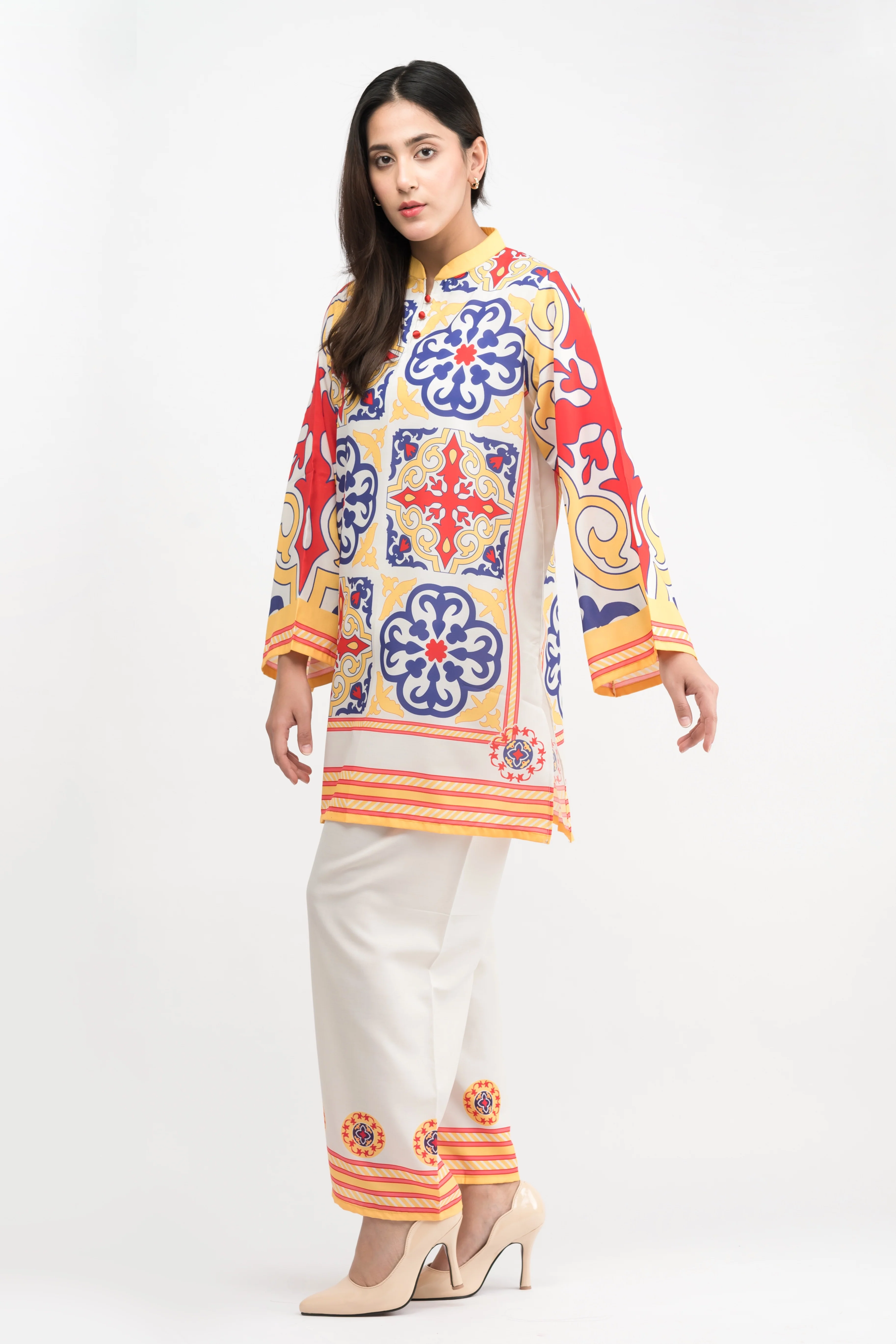 Emilia Printed Swiss Lawn Co-Ord Set - Image 2