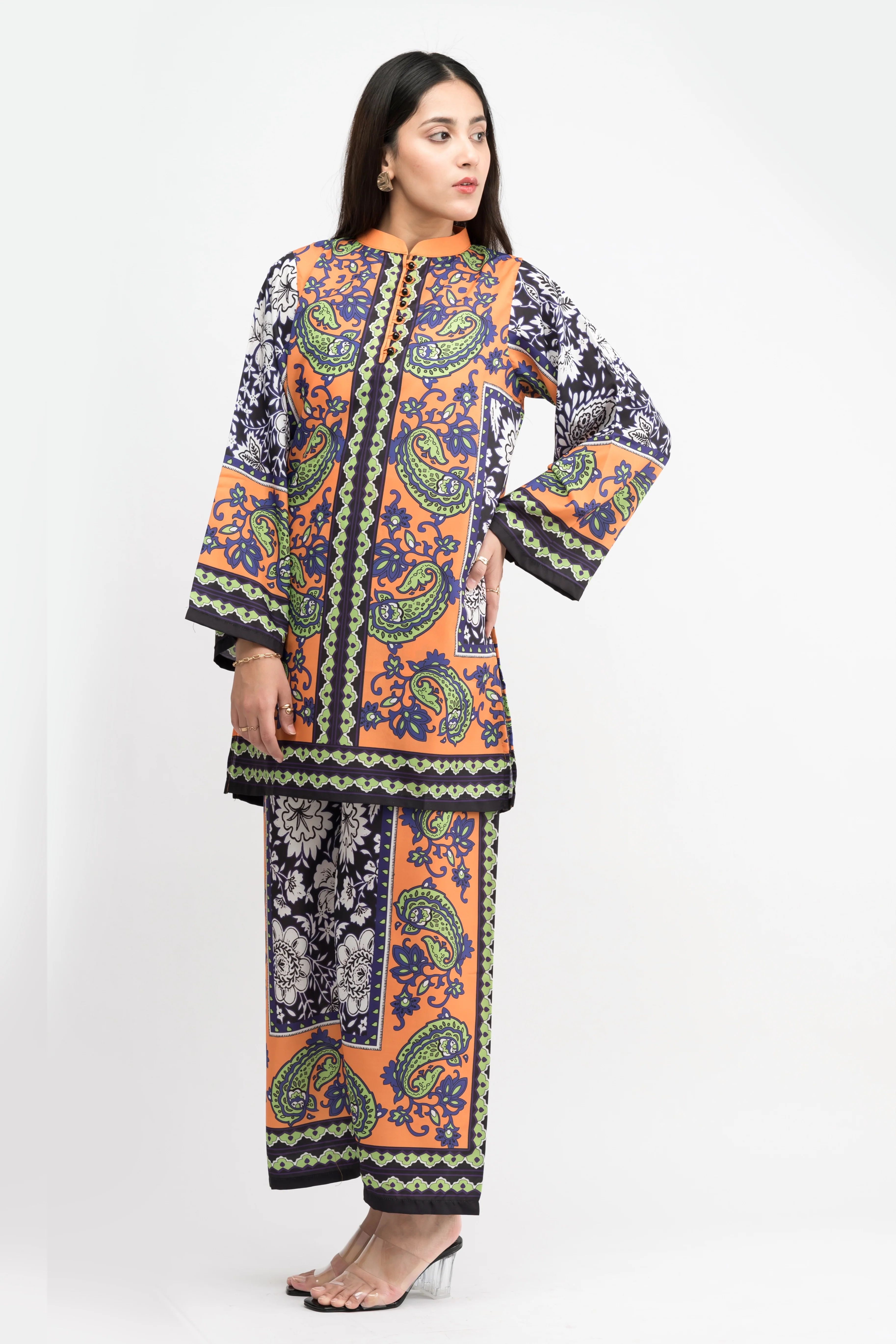 Erica Printed Swiss Lawn Co-Ord Set - Image 3