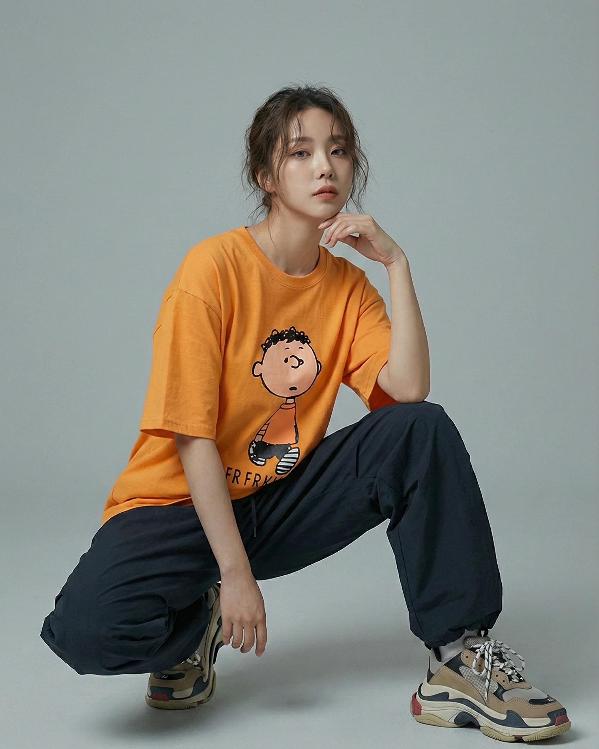 Freklin Graphic Drop Shoulder oversized Tee - Image 2