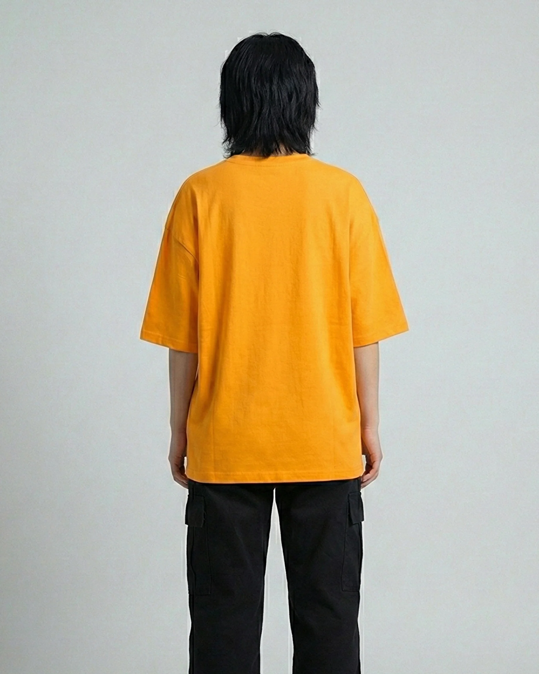 Garfield Graphic Drop Shoulder Oversized Tee Yellow - Image 3