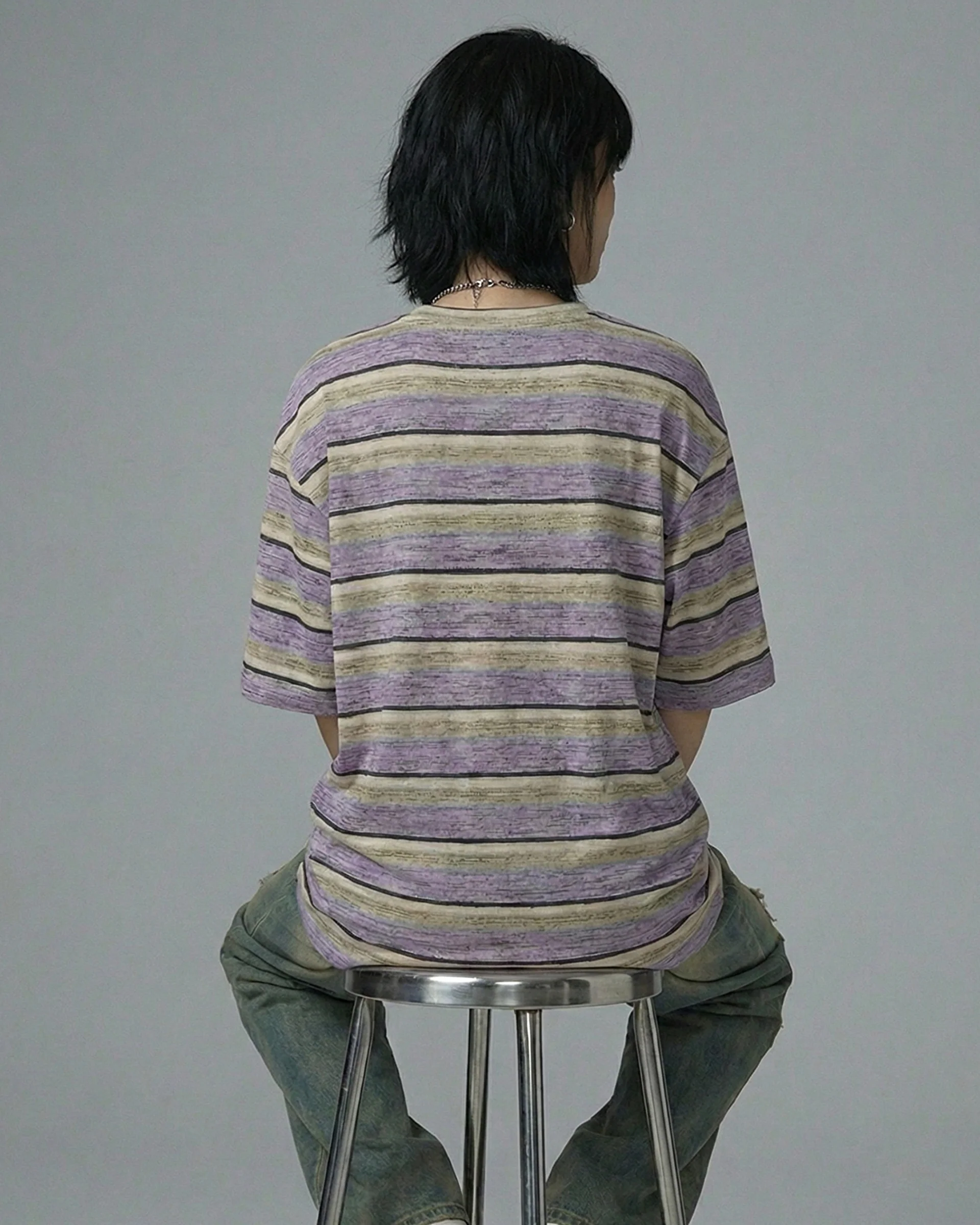 Gucci Bear Striped Embroidered Patched Oversized Tee - Image 2
