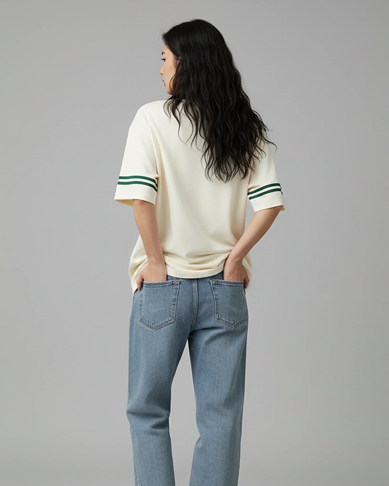 Hombres Camisa Drop Shoulder Polo Shirt California - Image 3