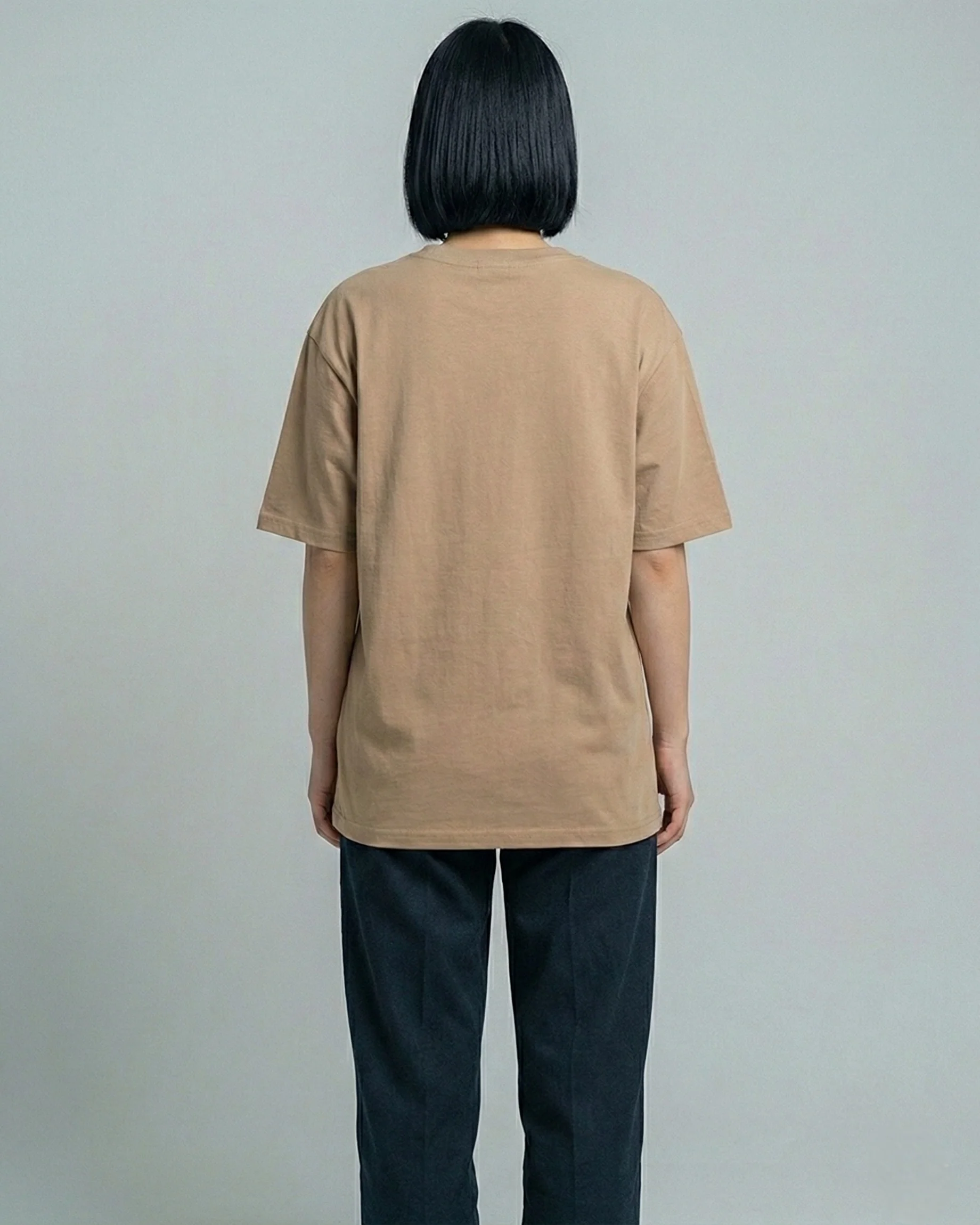 Mocha Bear Graphic Drop Shoulder Oversized Tee - Image 3