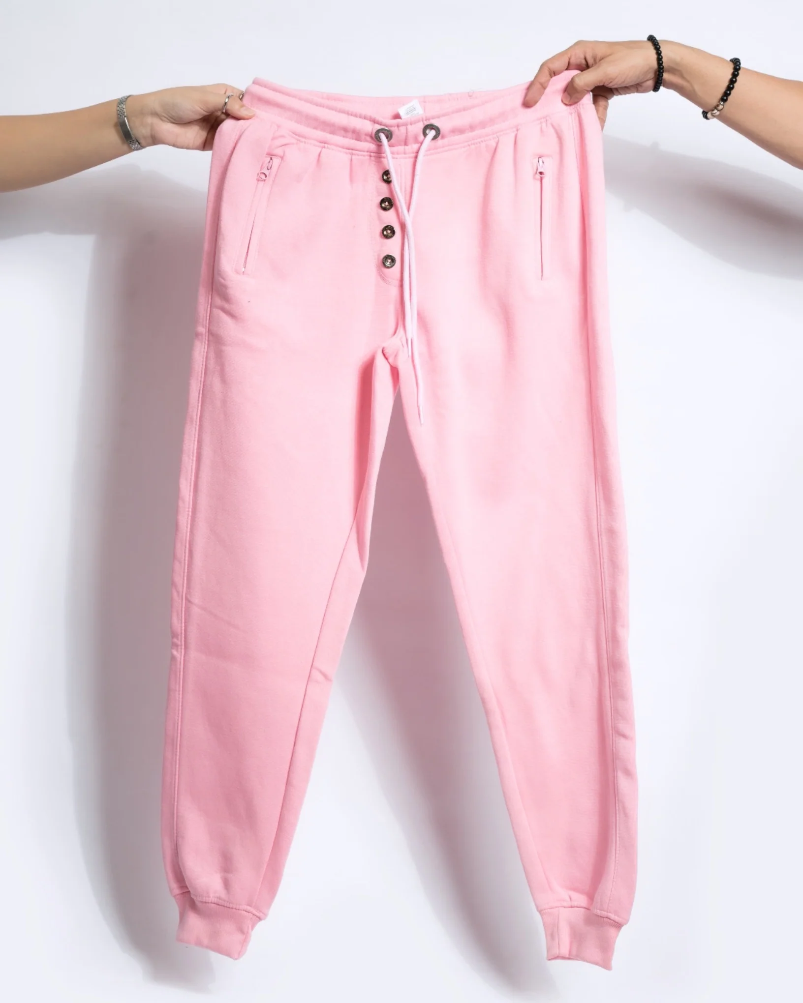 Pink Jogger Fleece Sweatpant - Image 2