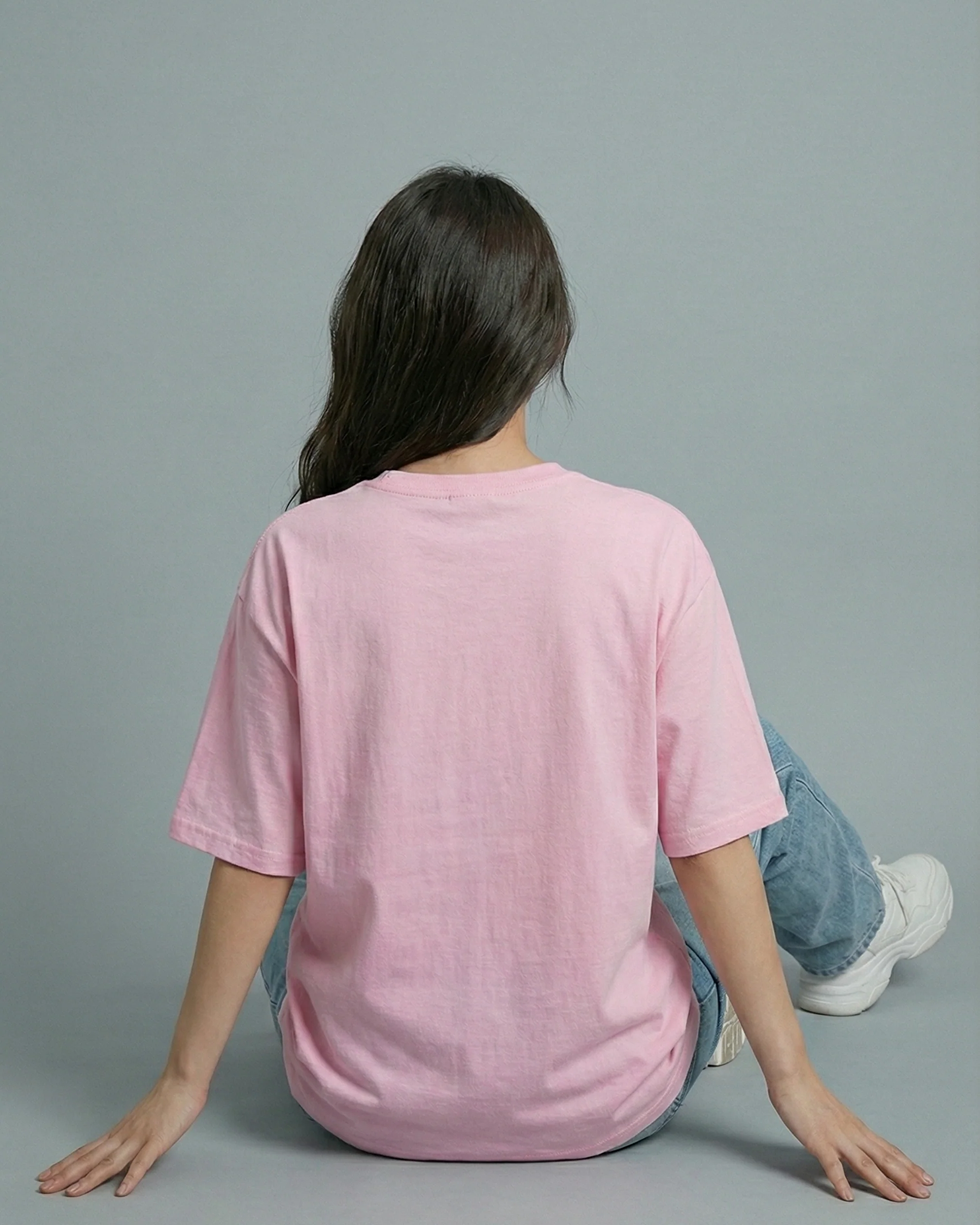 Powerpuff Girls Graphic Drop Shoulder Oversized Tee Pink - Image 3