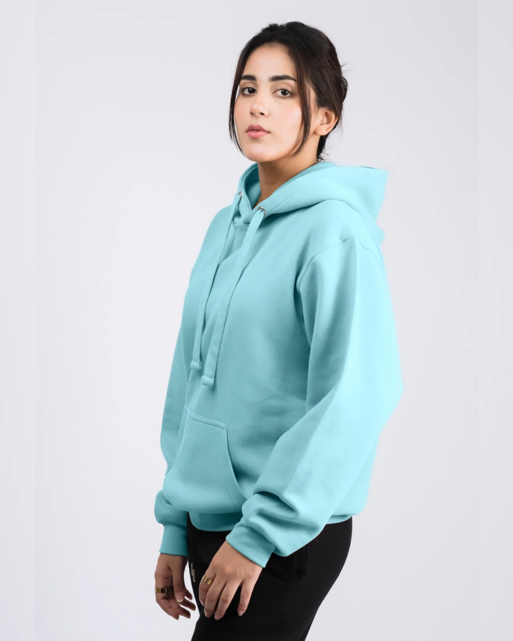 Premium Oversized Fit Pull Over Hoodie Arctic