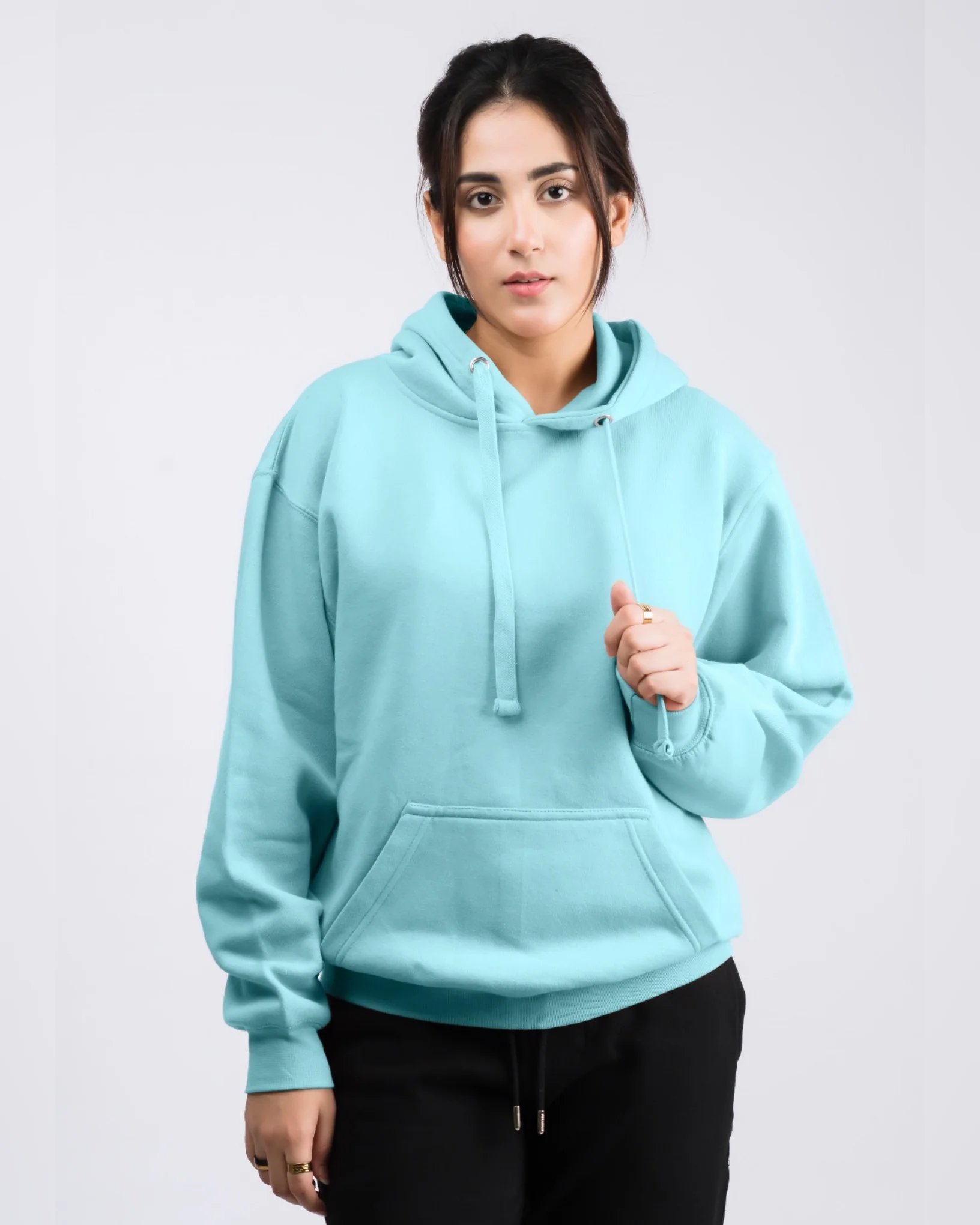 Premium Oversized Fit Pull Over Hoodie Arctic - Image 2