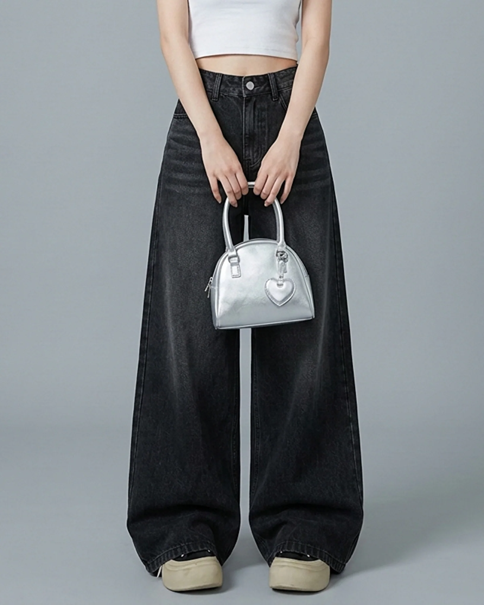 Shadow Core Baggy Denim Jeans Black