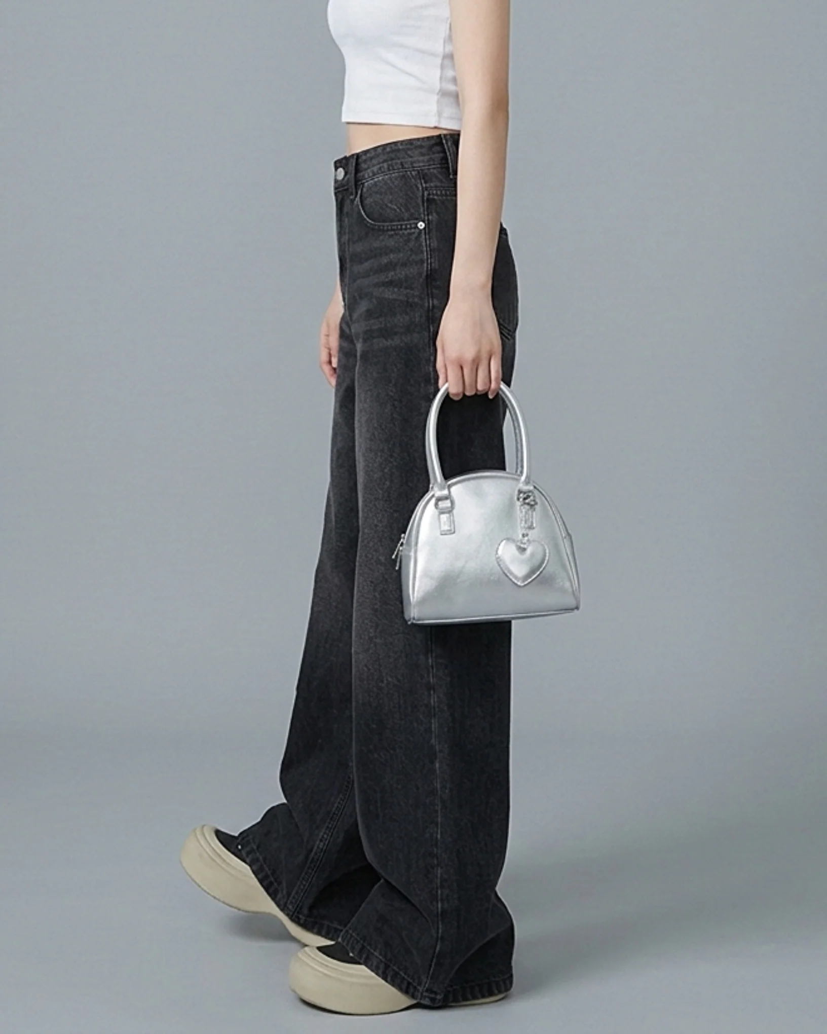 Shadow Core Baggy Denim Jeans Black - Image 2