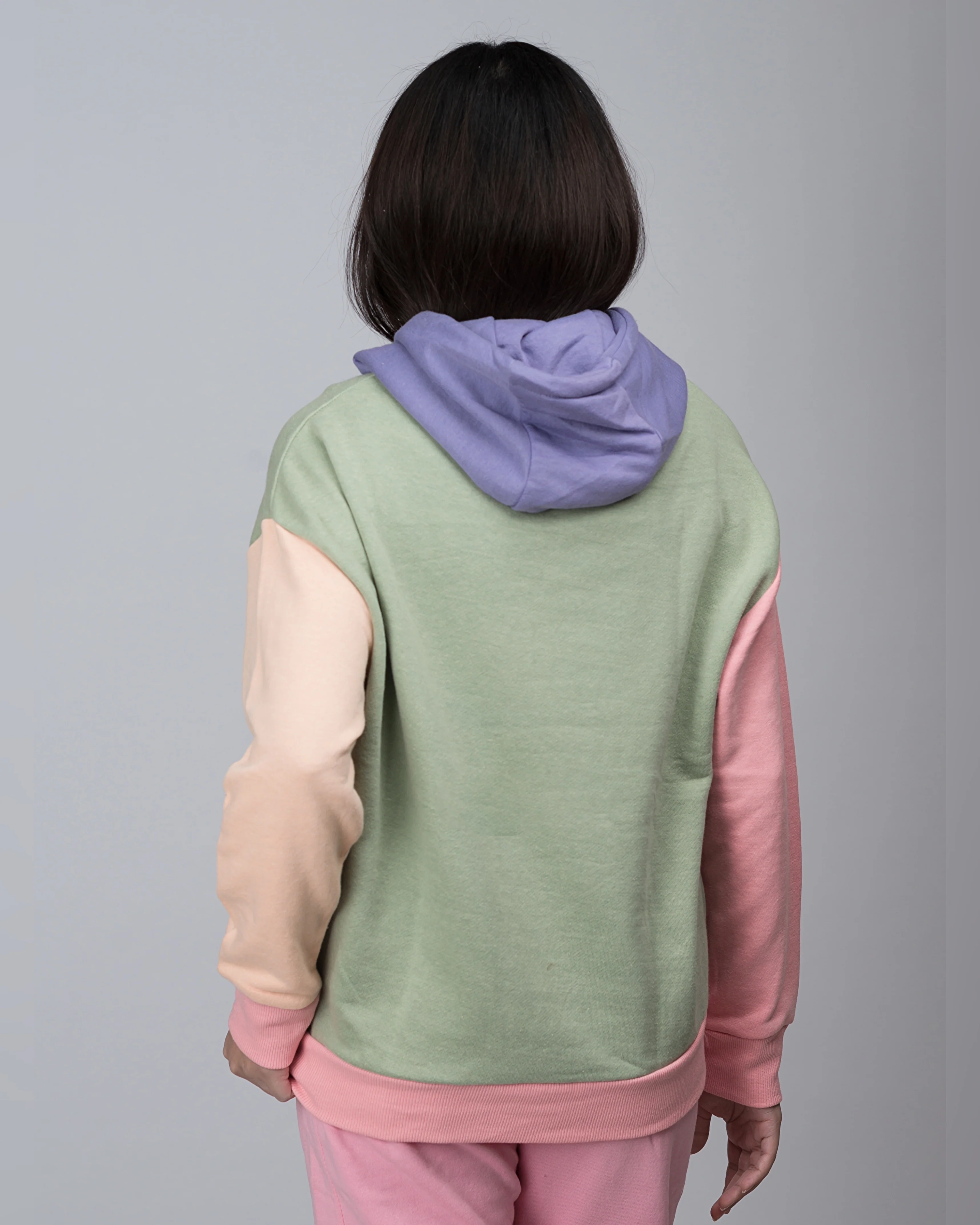 Street Rules Contrast Colour Block Oversized Hood - Image 4
